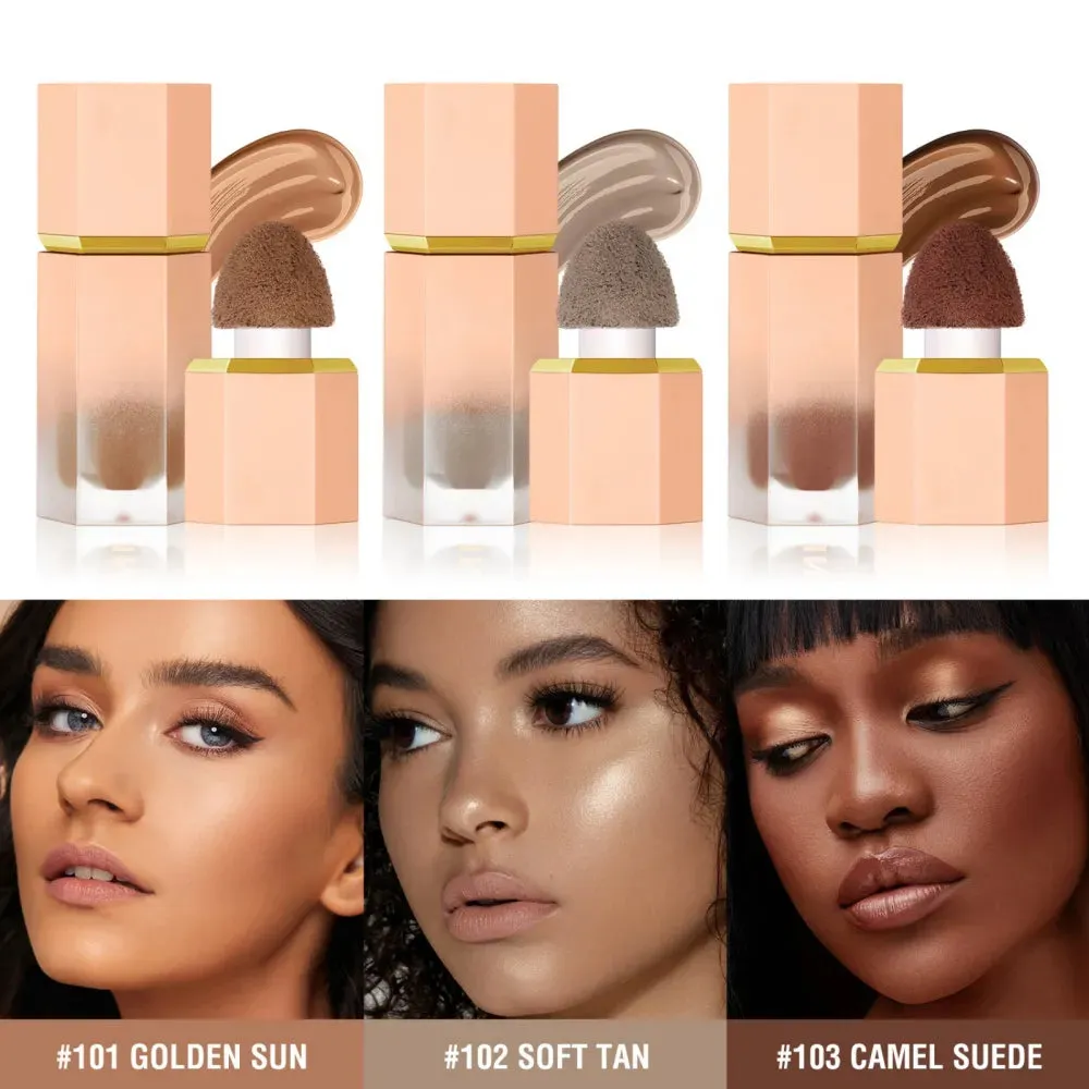 3 Colors Liquid Contour Face Shape Lightweight Shake 3D Matte Finish Concealer Bronzers Highlighter Makeup Maquiagem Beauty