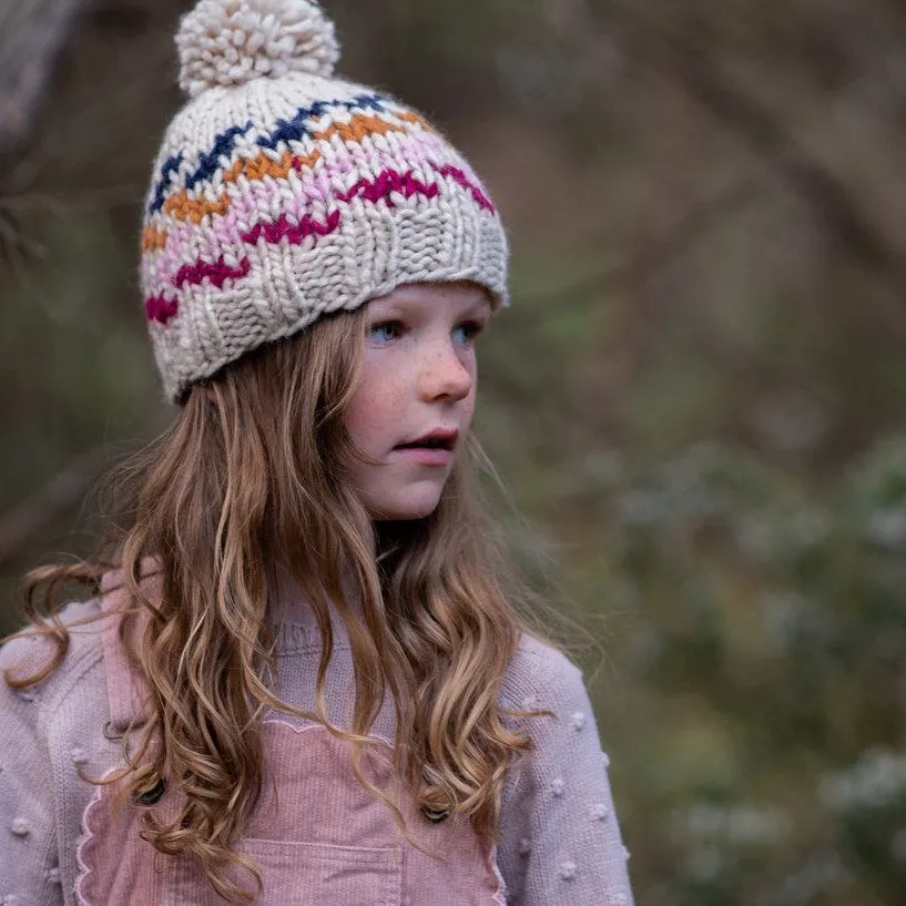 Acorn Kids: Stevie Beanie Natural and Multi