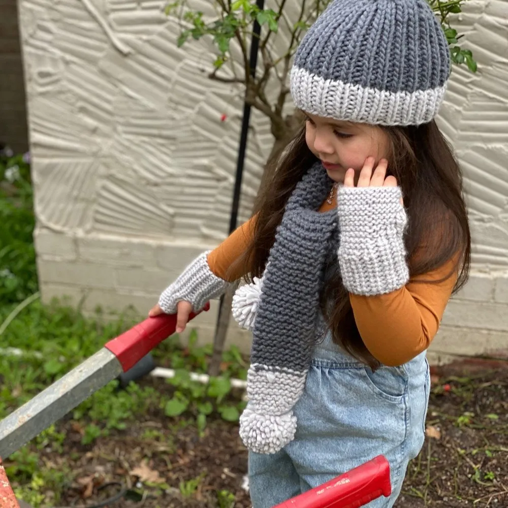 Acorn Kids: Traveller Chunky Scarf Grey