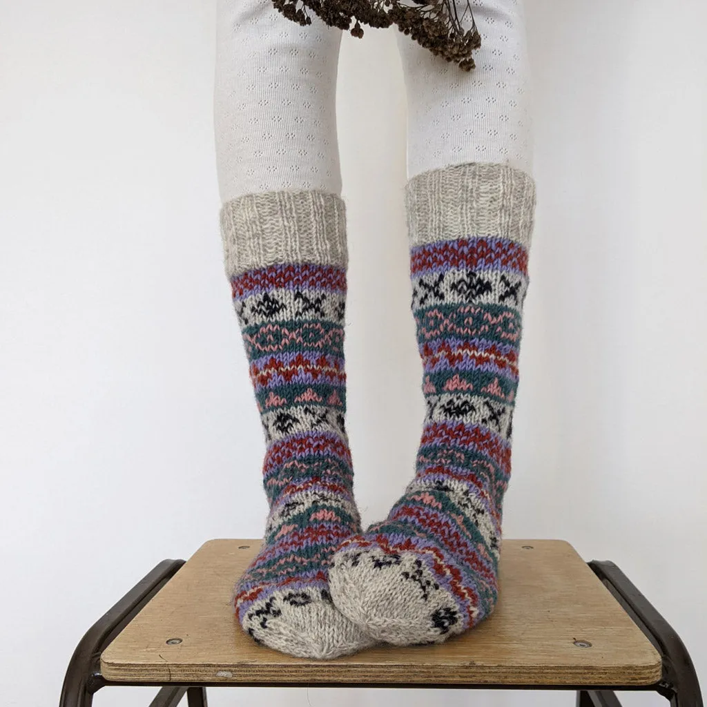 Annika Fair Isle Knitted Socks
