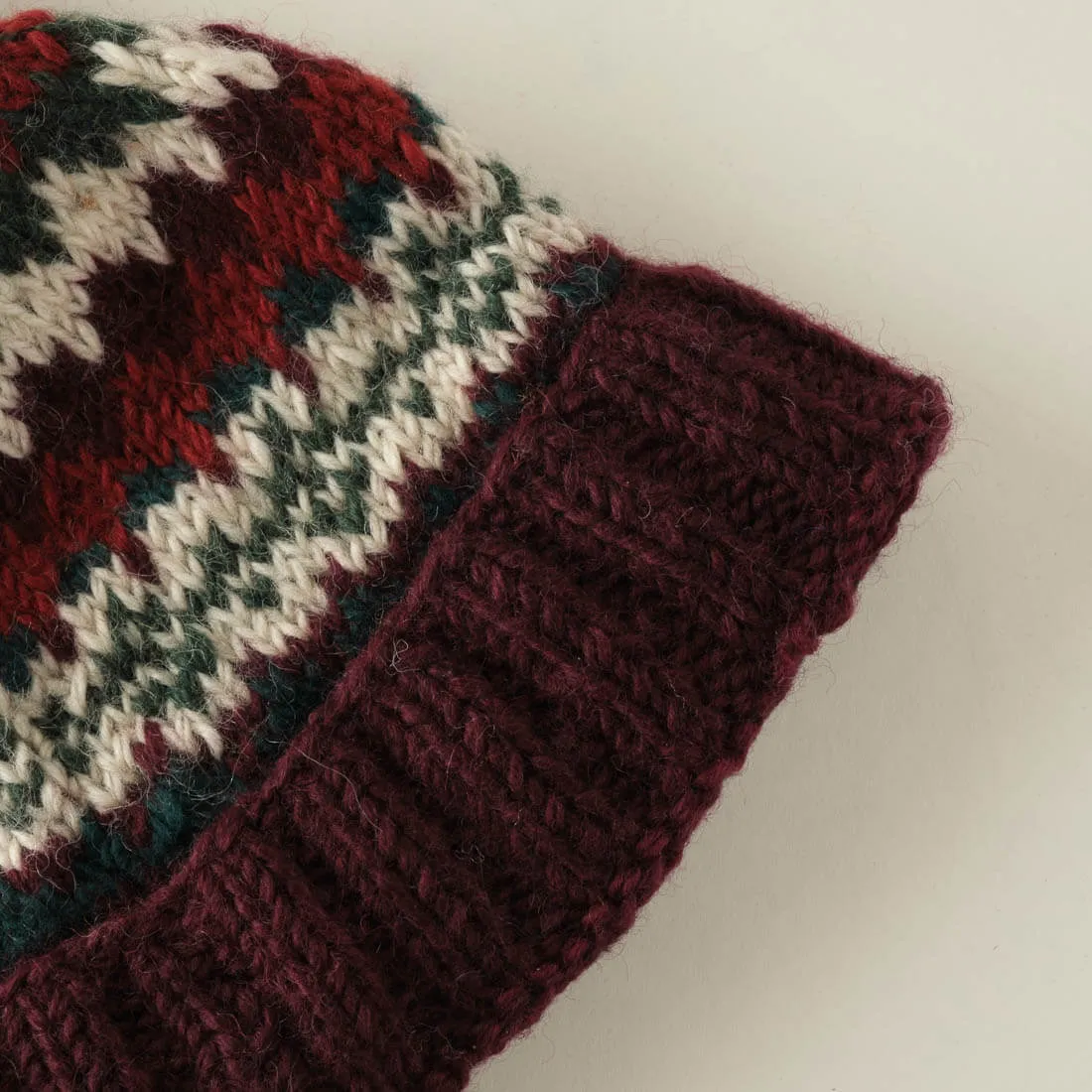 Astrid Fair Isle Knitted Bobble Hat