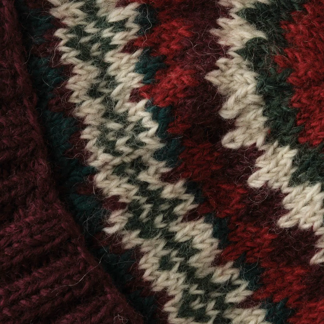 Astrid Fair Isle Knitted Bobble Hat