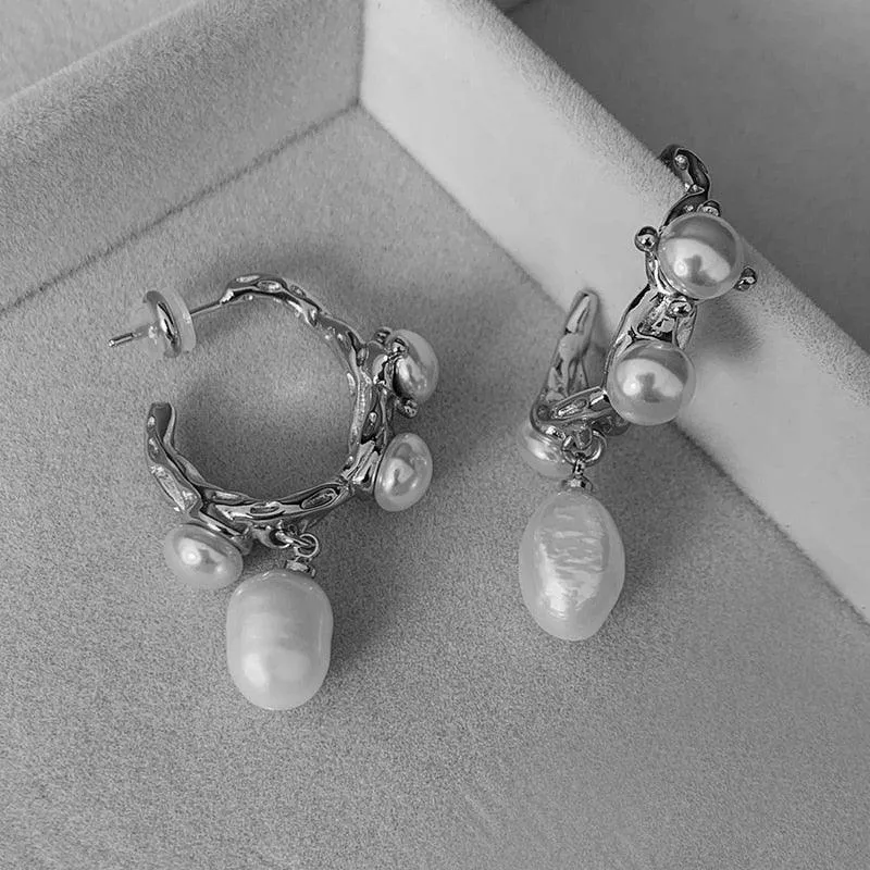 Babette French Baroque Pearl Earrings