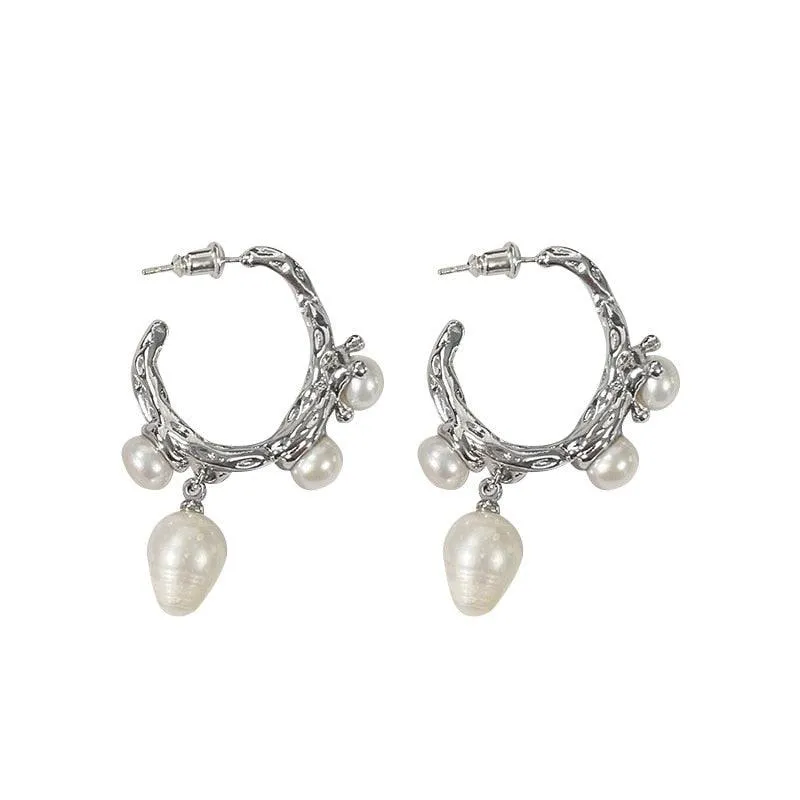 Babette French Baroque Pearl Earrings