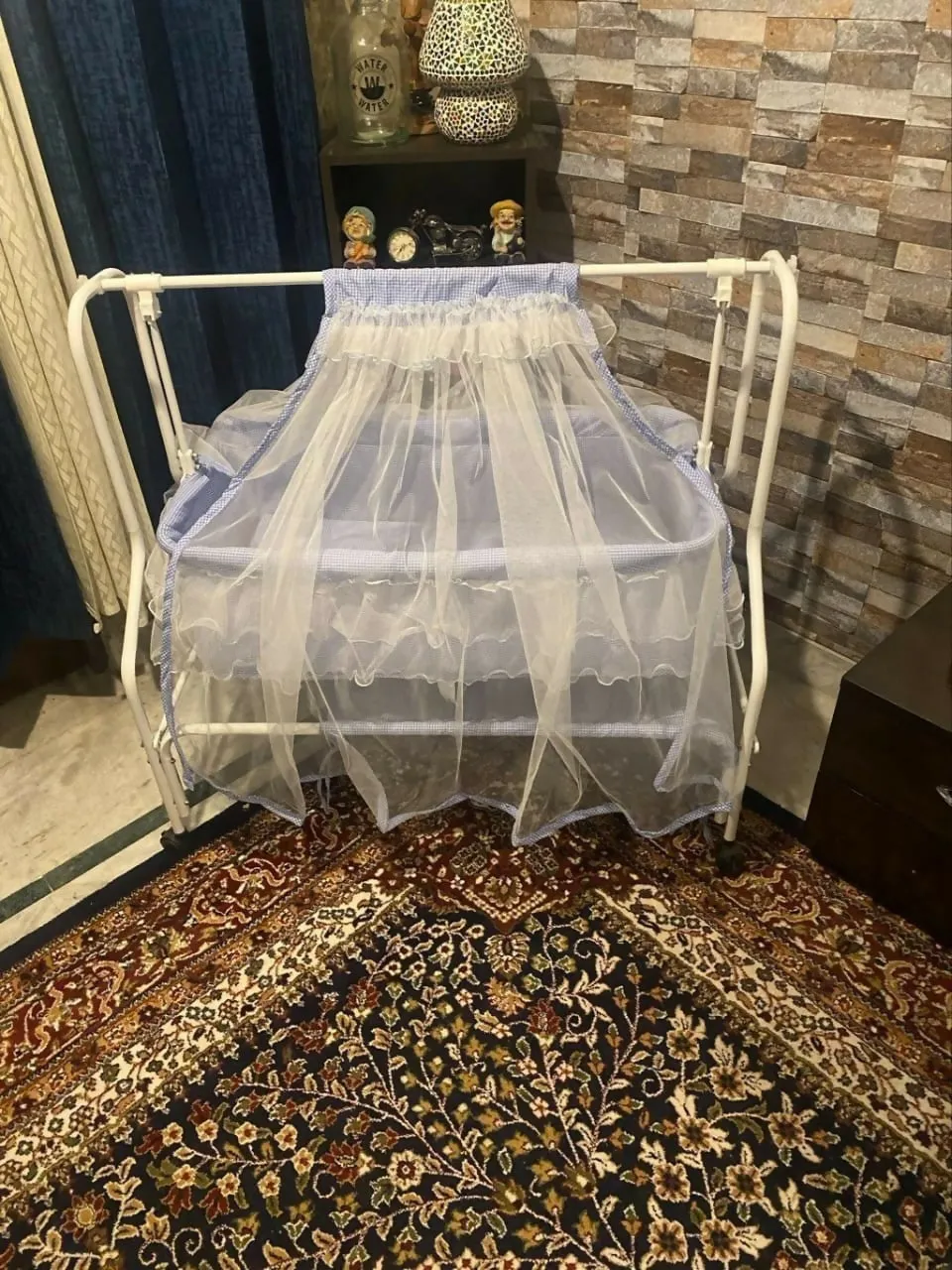 Baby Manual Cradle - Blue