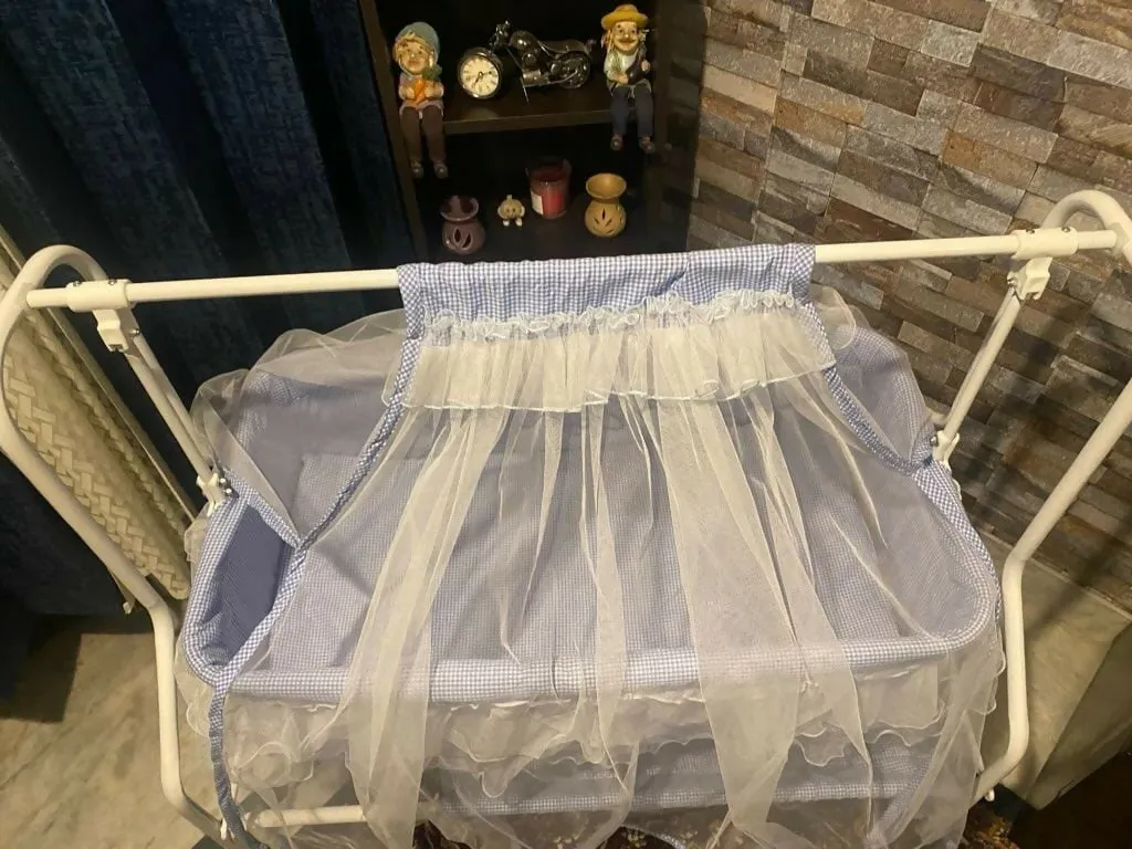 Baby Manual Cradle - Blue