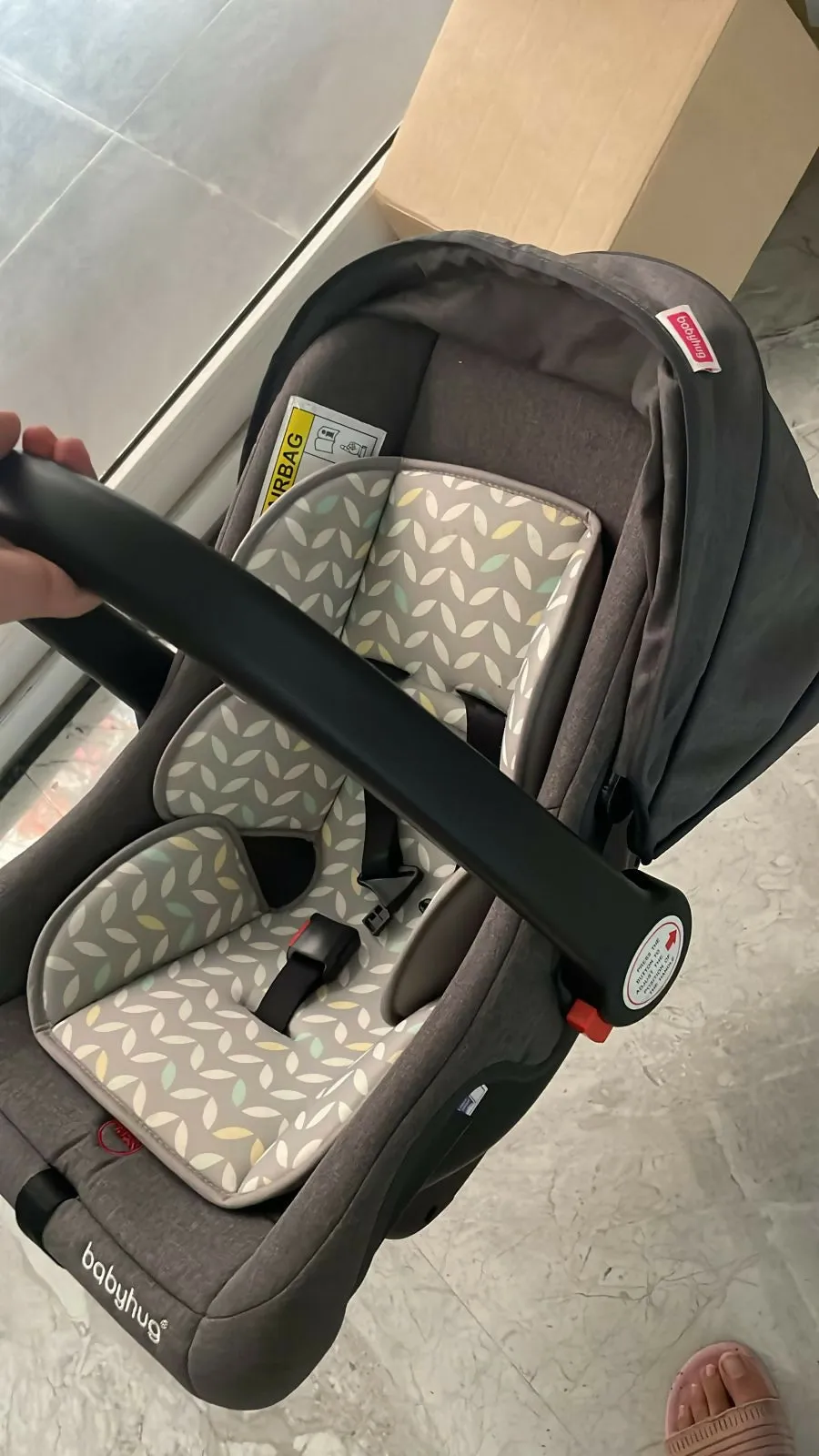 BABYHUG Amber Car Seat Cum Carry Cot With Rocking Base