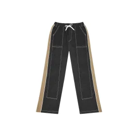 BB STRIPED DENIM CHARCOAL GREY