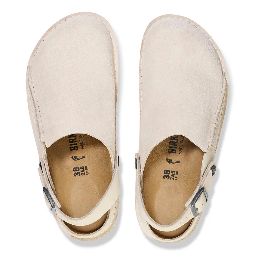 Birkenstock Lutry Eggshell Suede Women's
