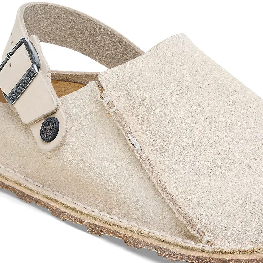 Birkenstock Lutry Eggshell Suede Women's