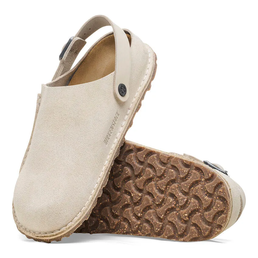 Birkenstock Lutry Eggshell Suede Women's