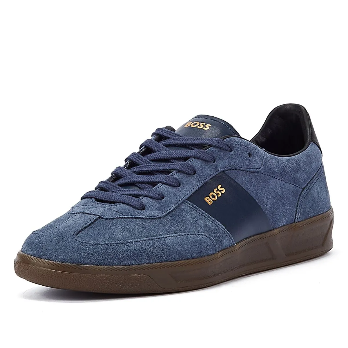 Boss Brandon Tennis Suede Men's Dark Blue Trainers