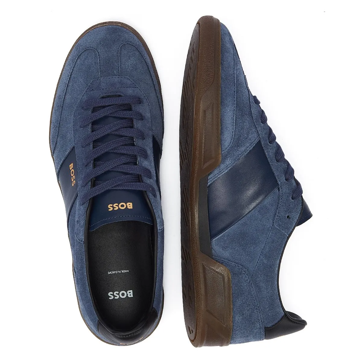 Boss Brandon Tennis Suede Men's Dark Blue Trainers