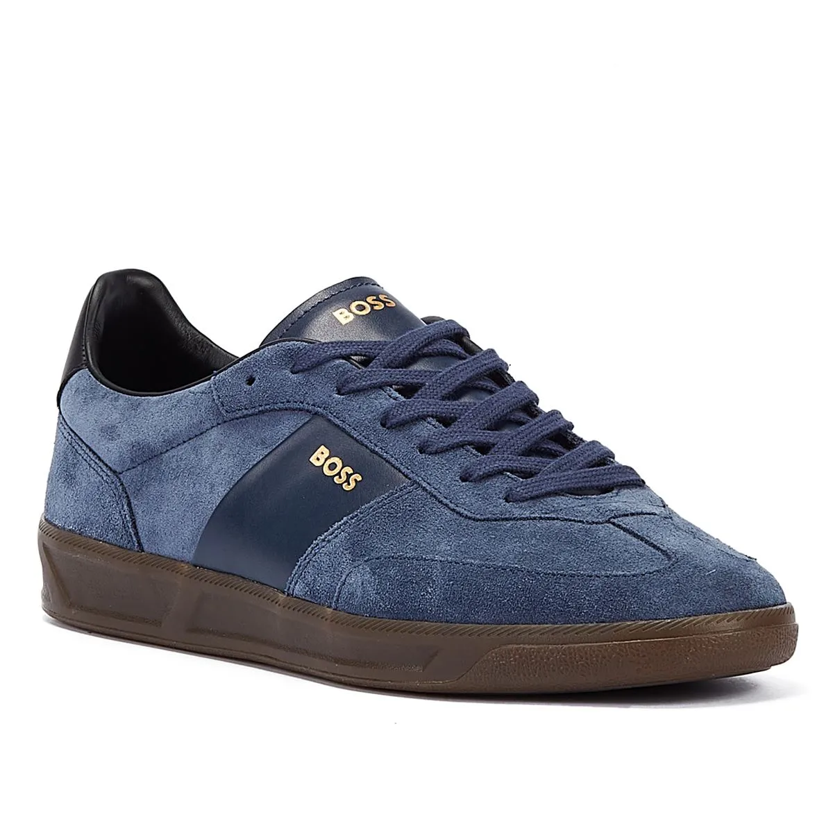 Boss Brandon Tennis Suede Men's Dark Blue Trainers
