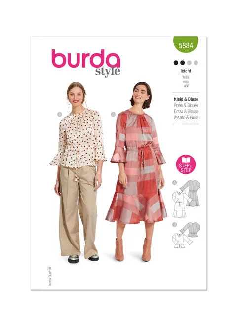 Burda Blouse & Dress 5884