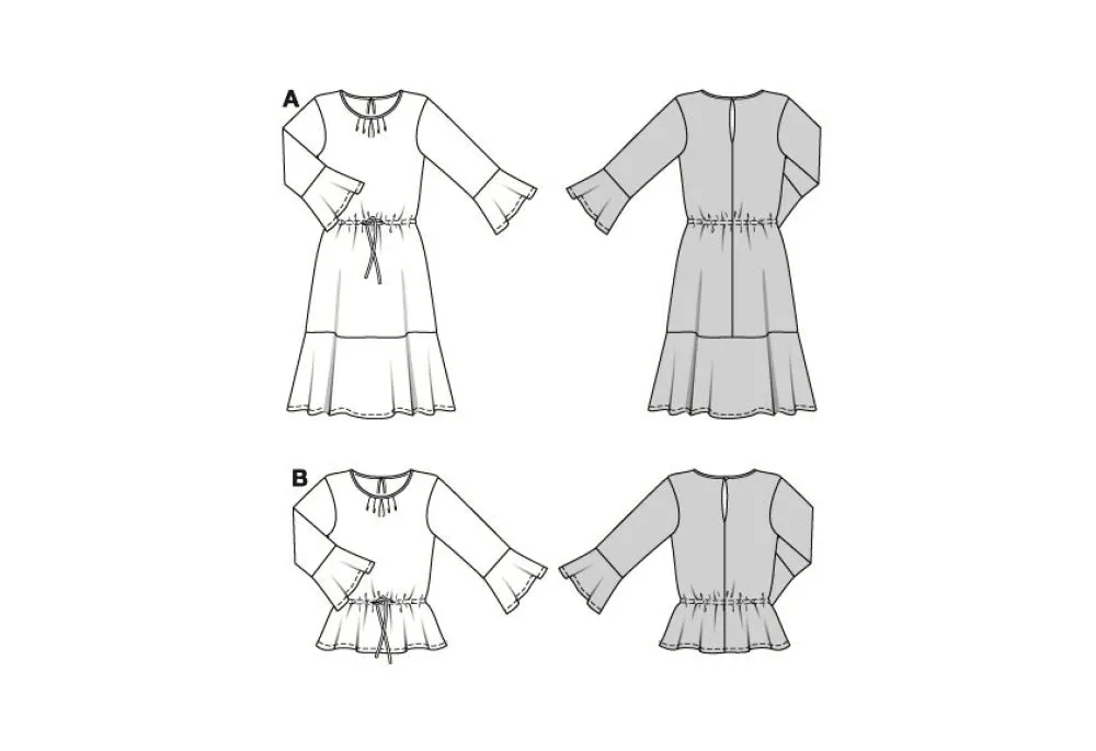Burda Blouse & Dress 5884
