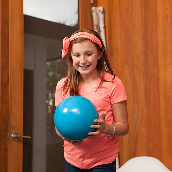 Champion Sports Rubberized Bowling Ball - 4 lbs. (Blue)
