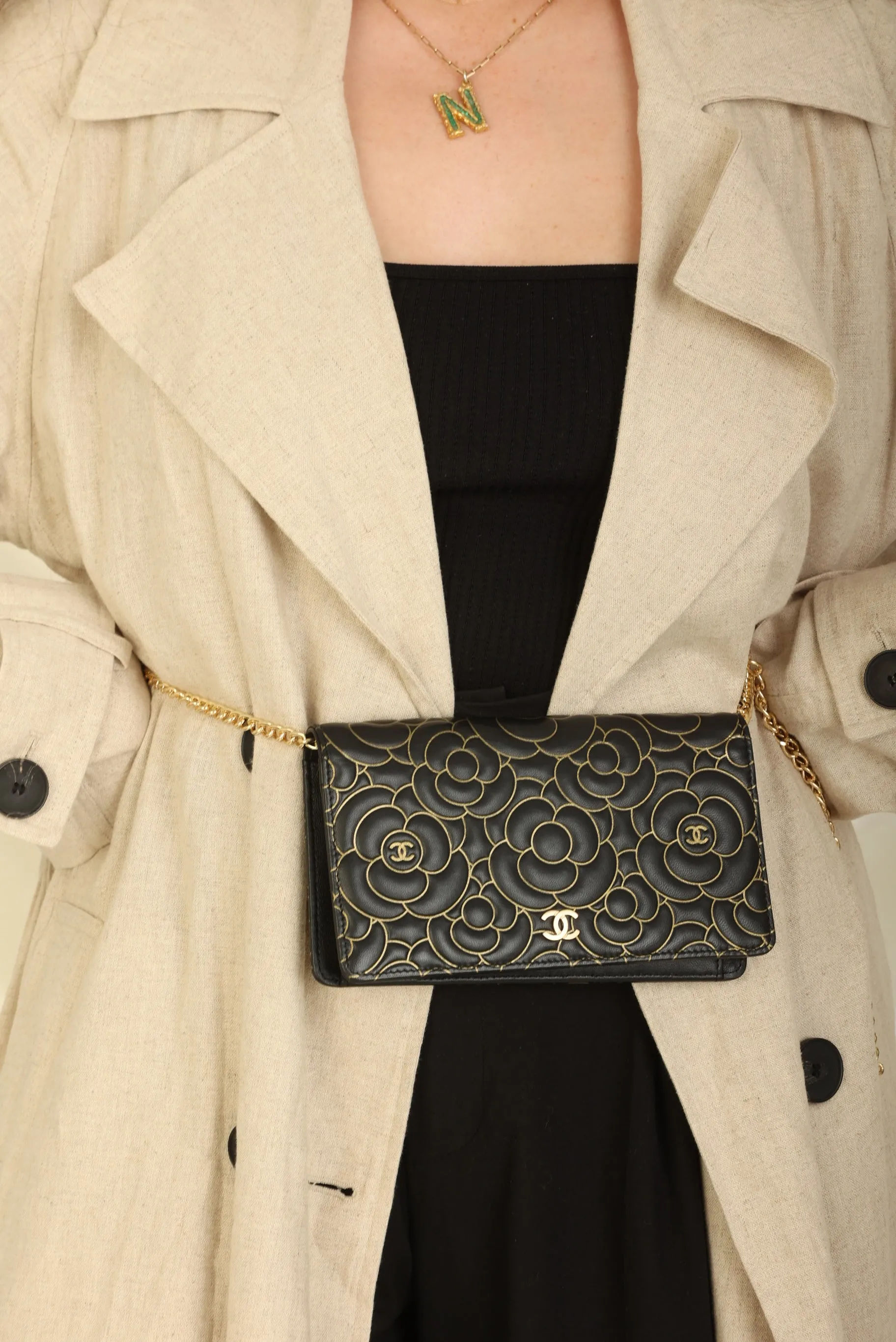 Chanel Camellia Wallet on Chain