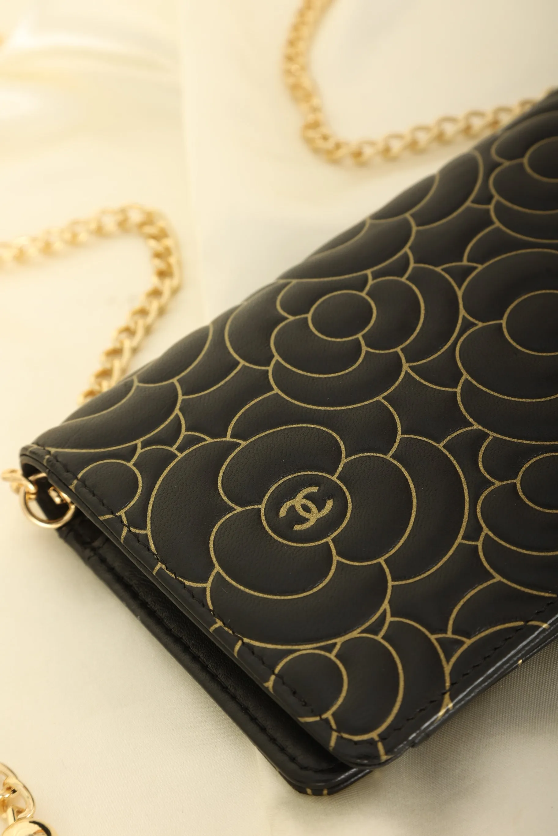 Chanel Camellia Wallet on Chain