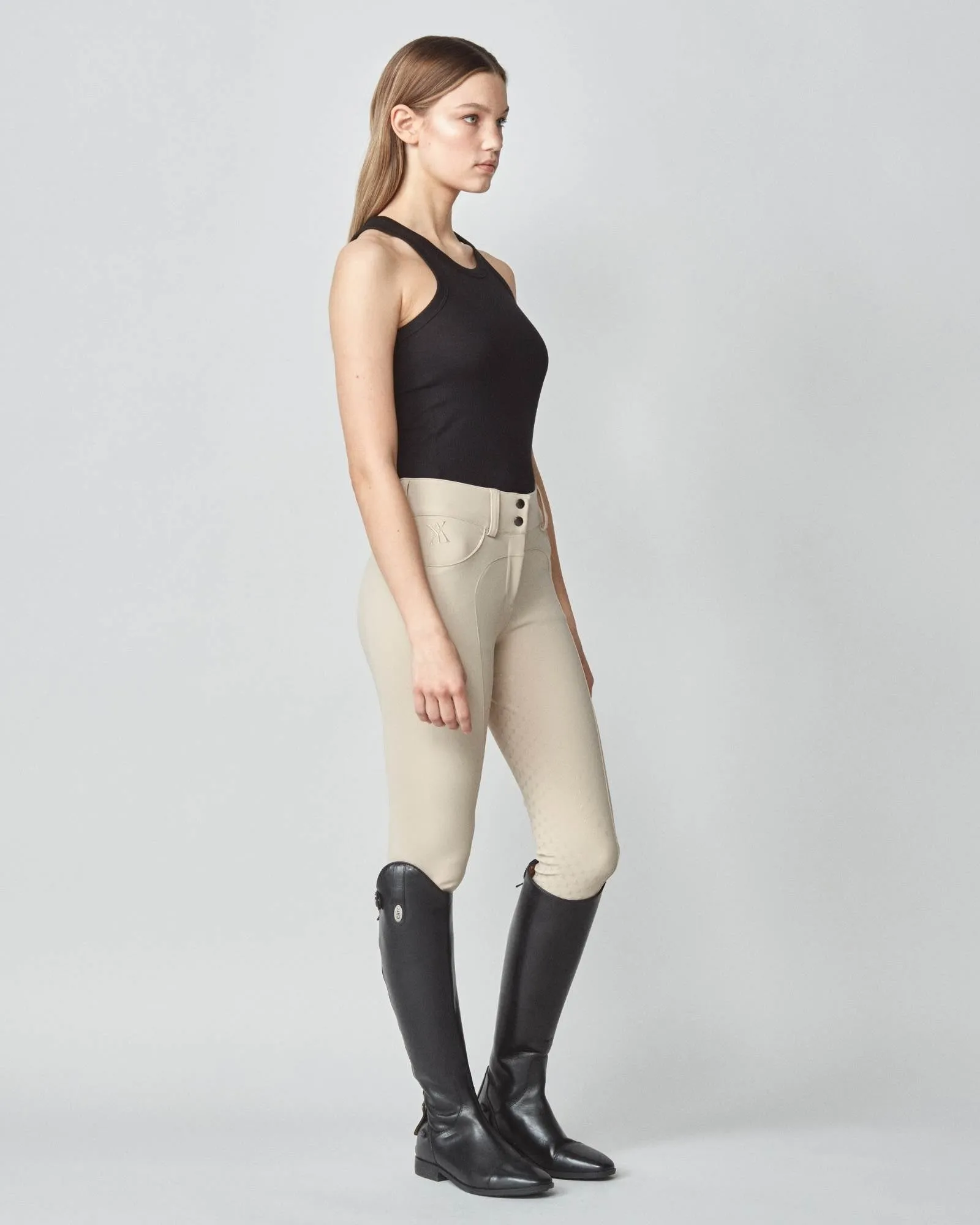 Compression Performance Breeches Tan
