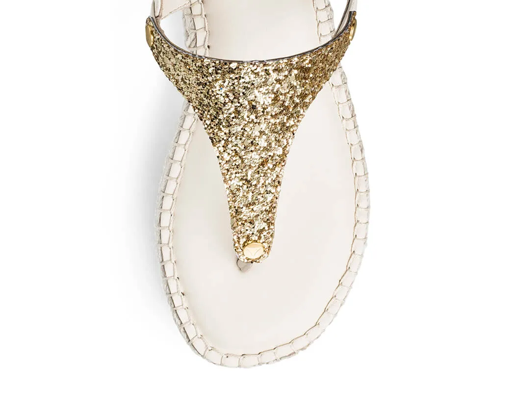 Cosmic Glitter - Wedge Bast Mid Crema TS