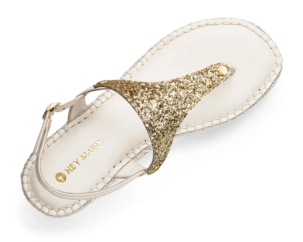 Cosmic Glitter - Wedge Bast Mid Crema TS