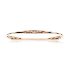 Diamond Rose Gold Stacking Bangle