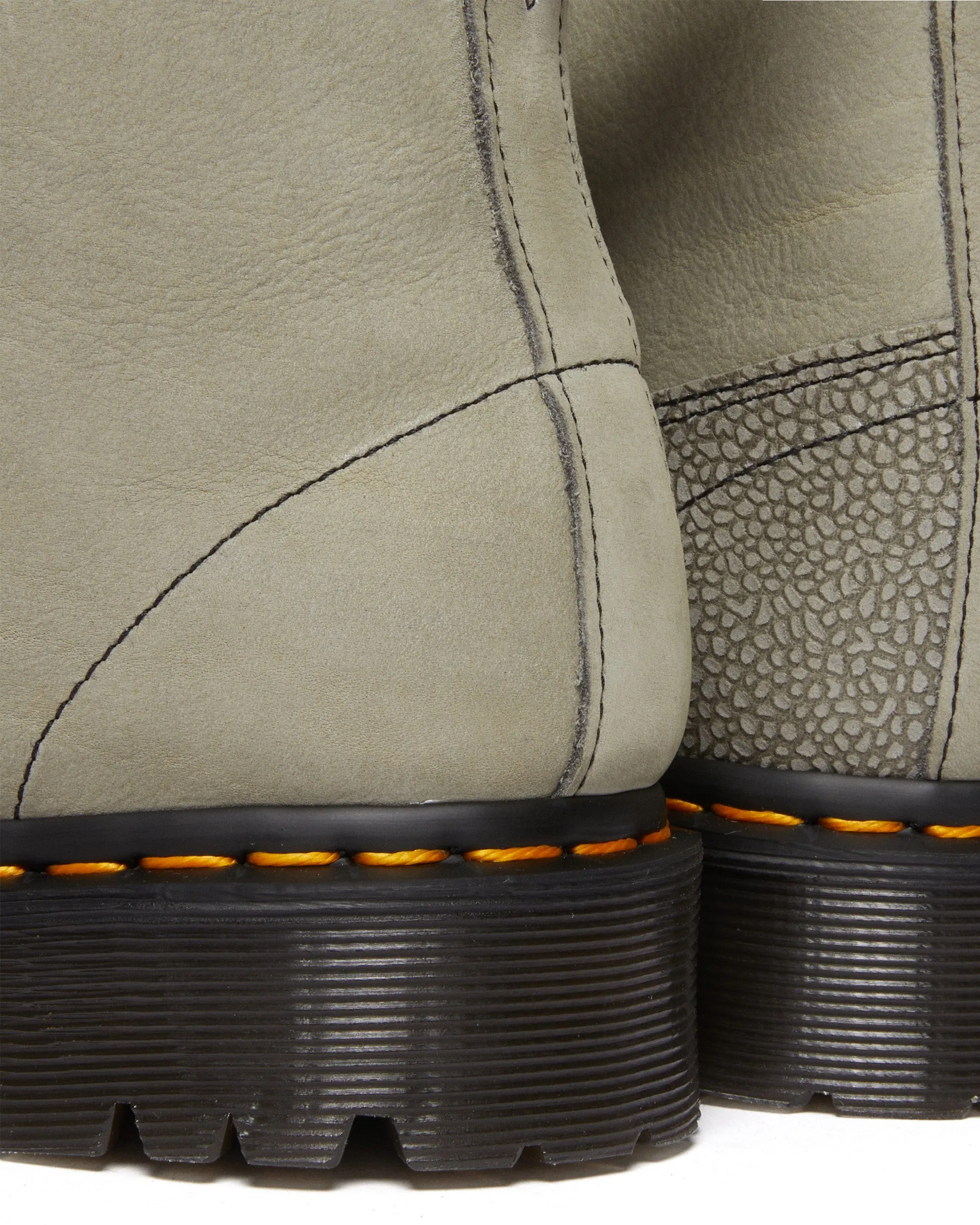 Dr Martens Archive Church Nubuck & Pebble Leather Monkey Boots - Mid Grey