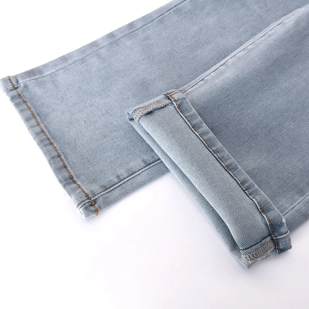 DressBetty - Women Low Waist Vintage Straight Denim Trousers Cyber Y2k Goth Pants Fashion Mom Jeans