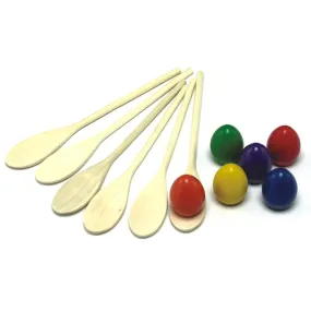 DS Egg & Spoon Set - Set of 6