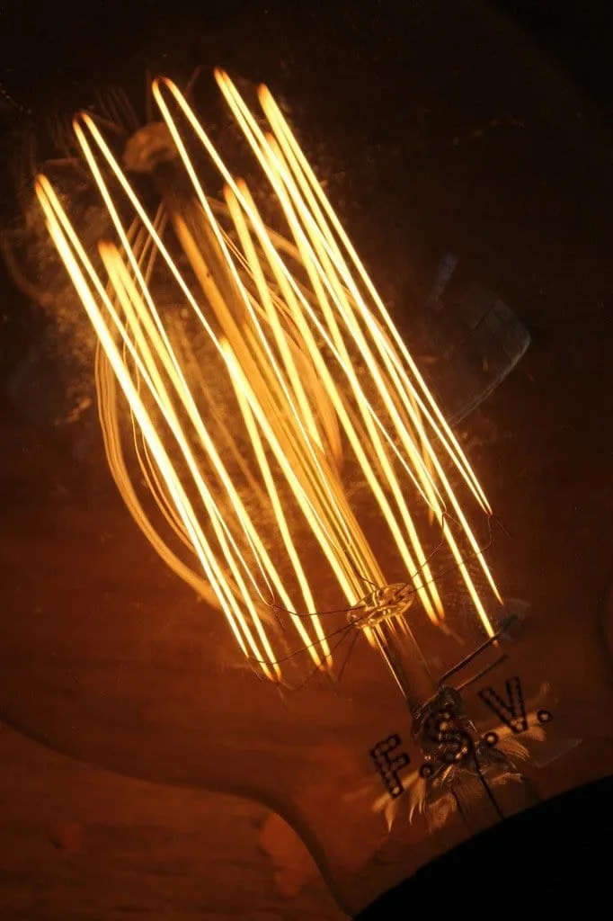 Edison E27 Squirrel Cage Filament G95 25W 2200K Bulb