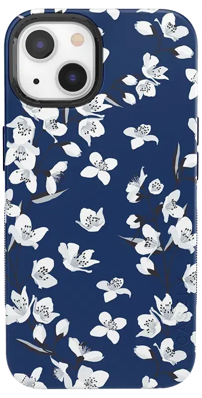 Floral Forest | Navy Cherry Blossom Floral Case