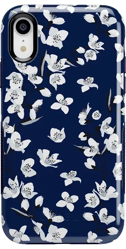 Floral Forest | Navy Cherry Blossom Floral Case