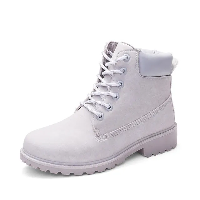 Fujin Brand spring fall winter Top Quality Comfortable Platform Boots Women Ankle Boots Rubber Boots female lady Botas shoes