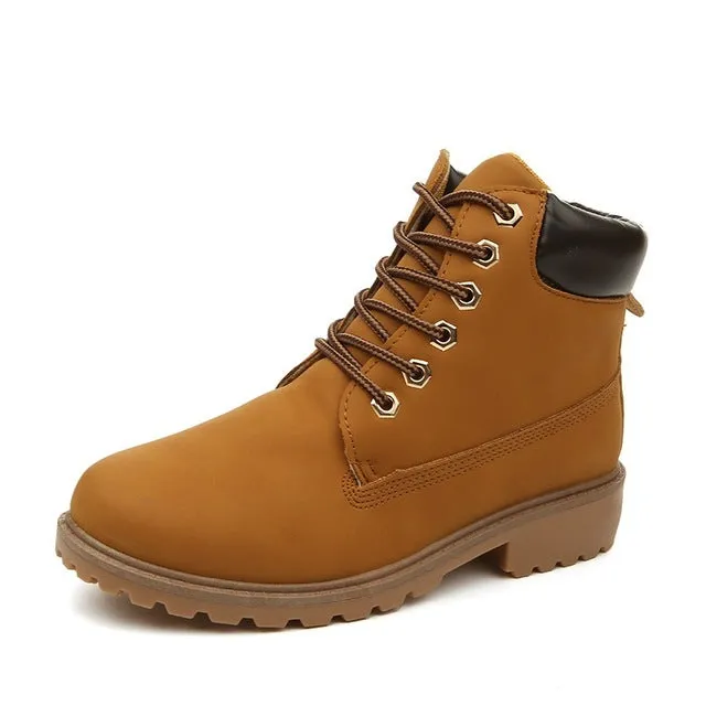 Fujin Brand spring fall winter Top Quality Comfortable Platform Boots Women Ankle Boots Rubber Boots female lady Botas shoes
