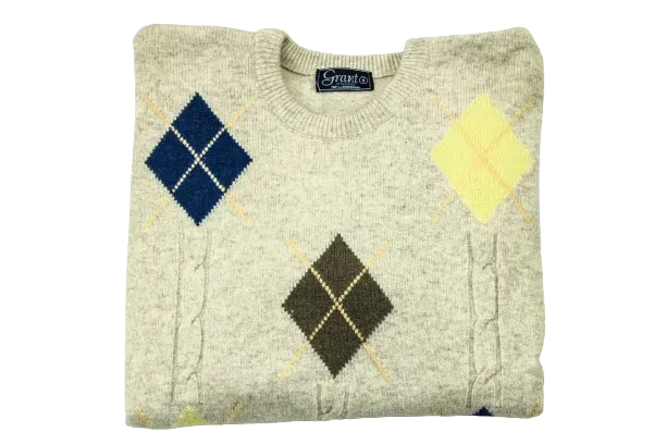 Grant L/Wool Oat Diamond