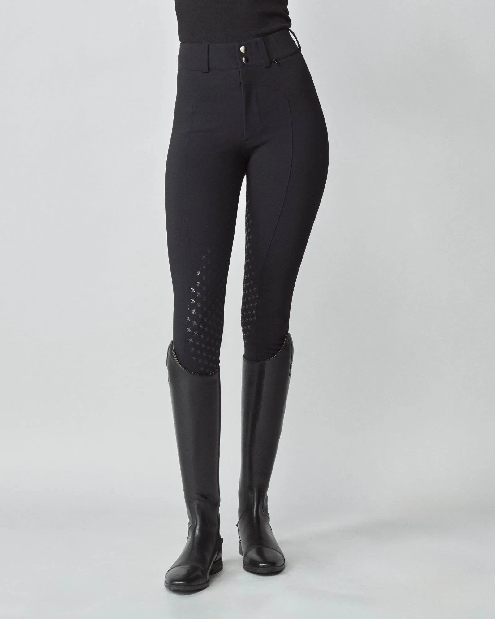High-Rise Compression Breeches Black
