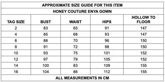 Honey Couture ENYA Rose Gold Glitter Formal Gown