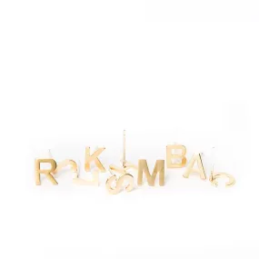 “Initial Here” Stud Earrings - CAPITALS
