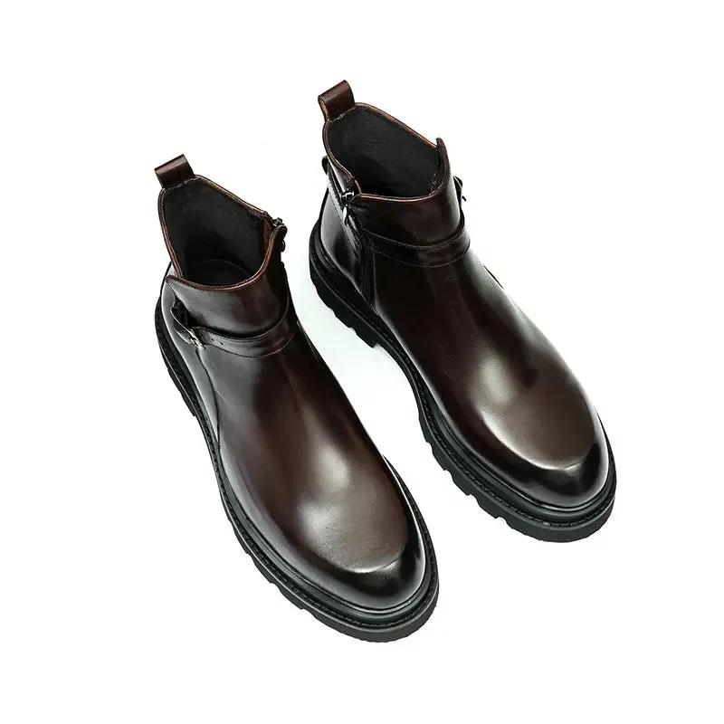 Lace-Up Martin Boots D86210
