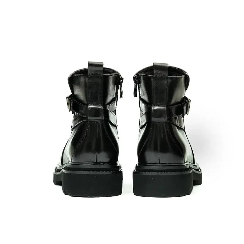 Lace-Up Martin Boots D86210