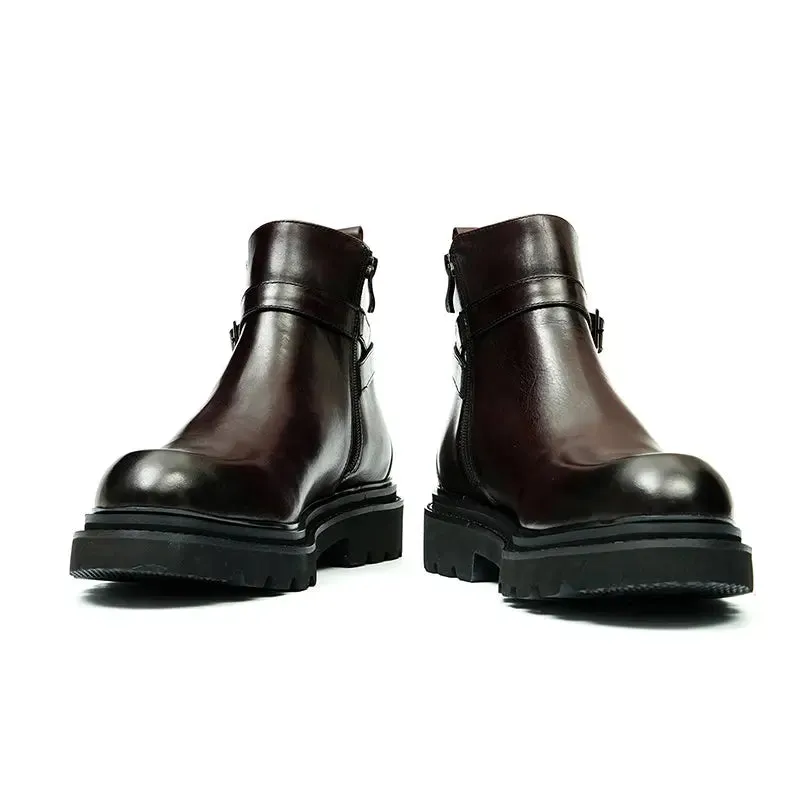 Lace-Up Martin Boots D86210