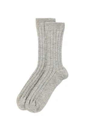 Men's Cashmere Ribbed Socks