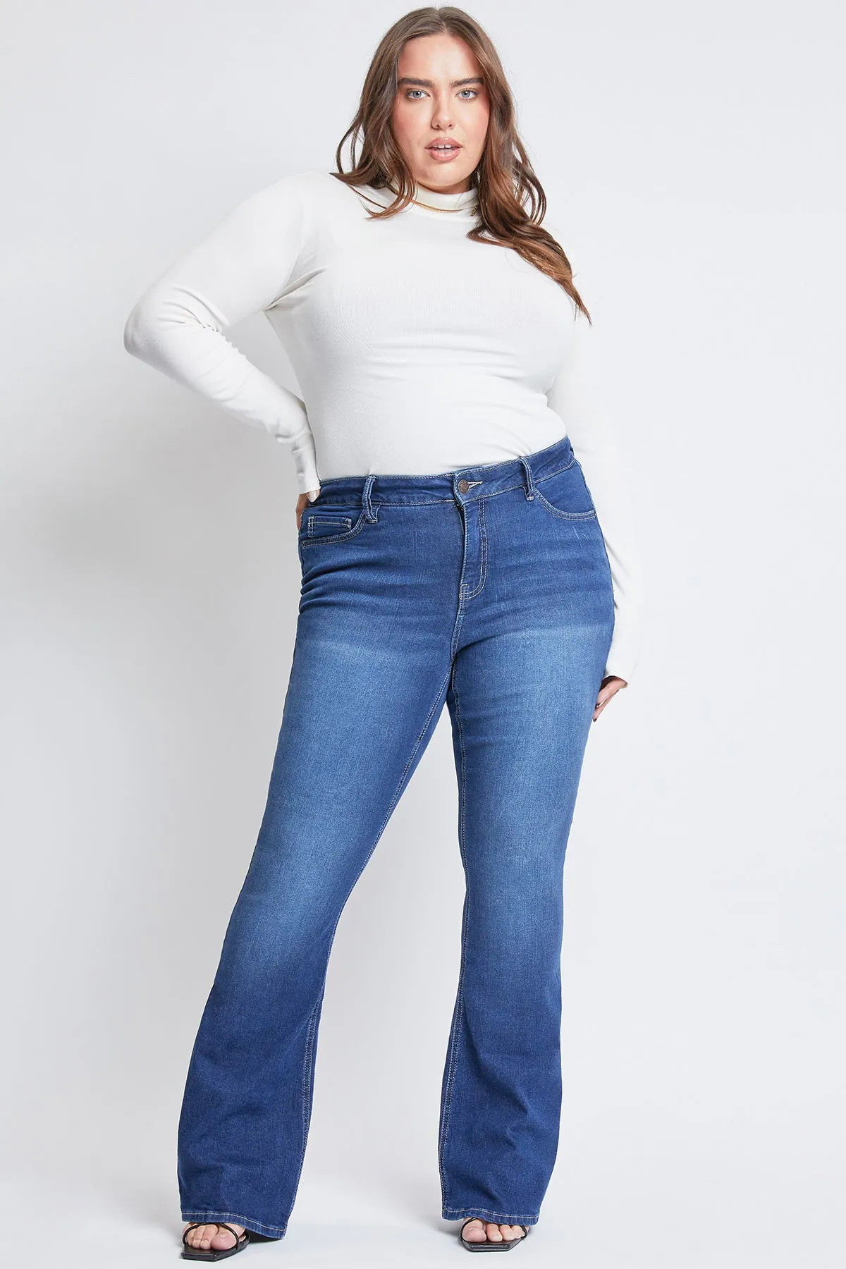 Missy Plus Sustainable Mid-Rise Bootcut Jean, Pack Of 12