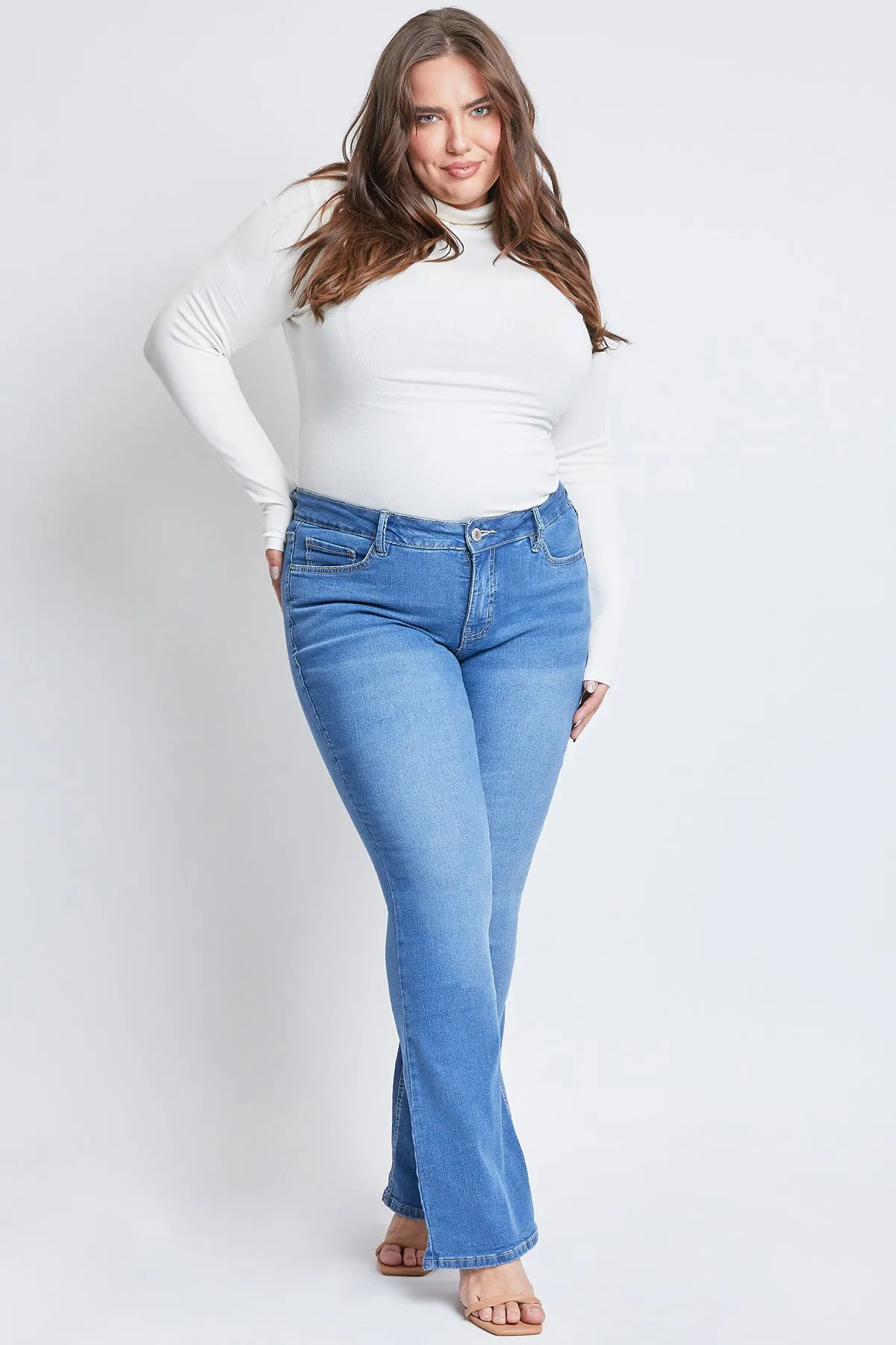 Missy Plus Sustainable Mid-Rise Bootcut Jean, Pack Of 12