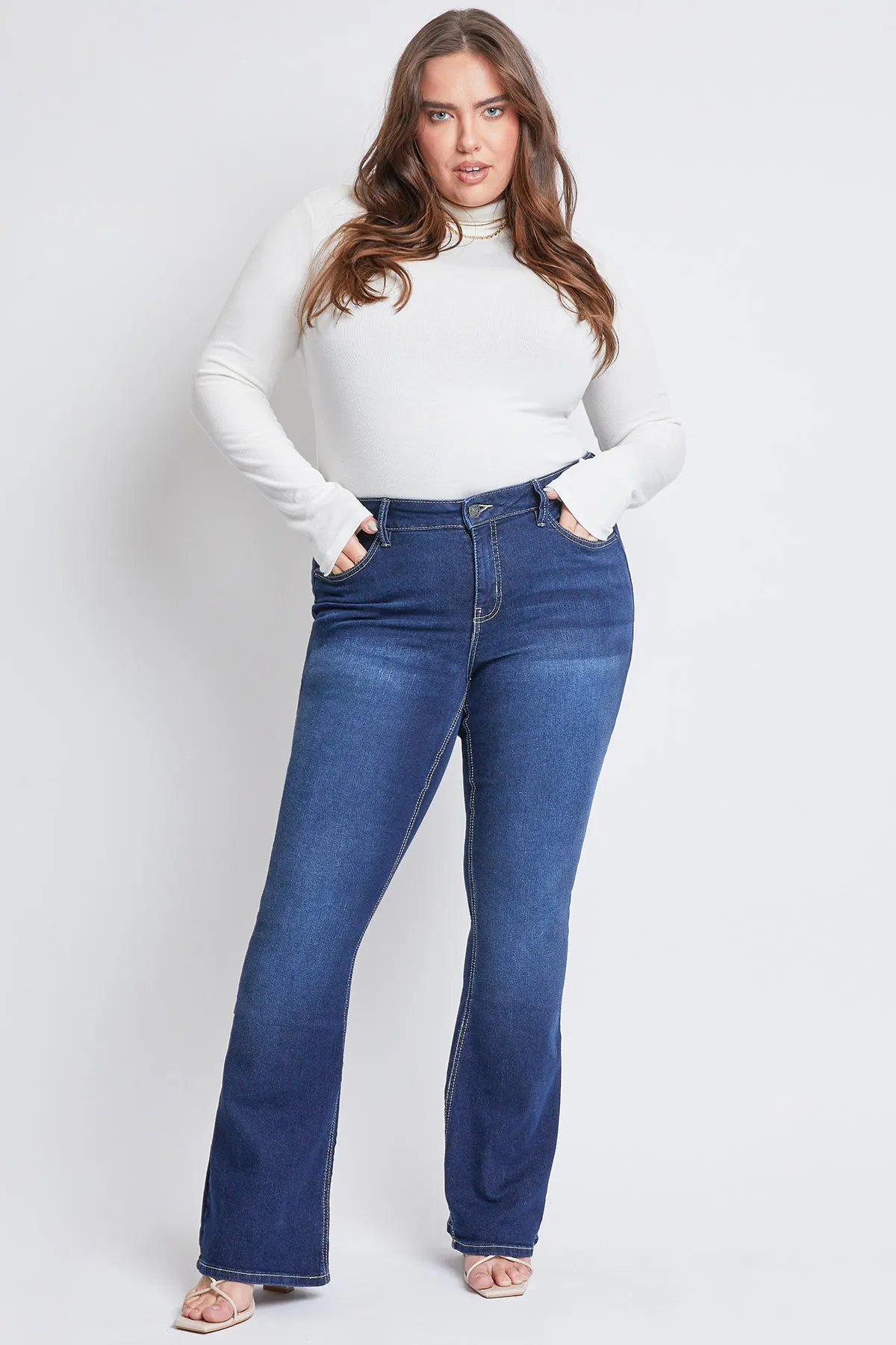 Missy Plus Sustainable Mid-Rise Bootcut Jean, Pack Of 12
