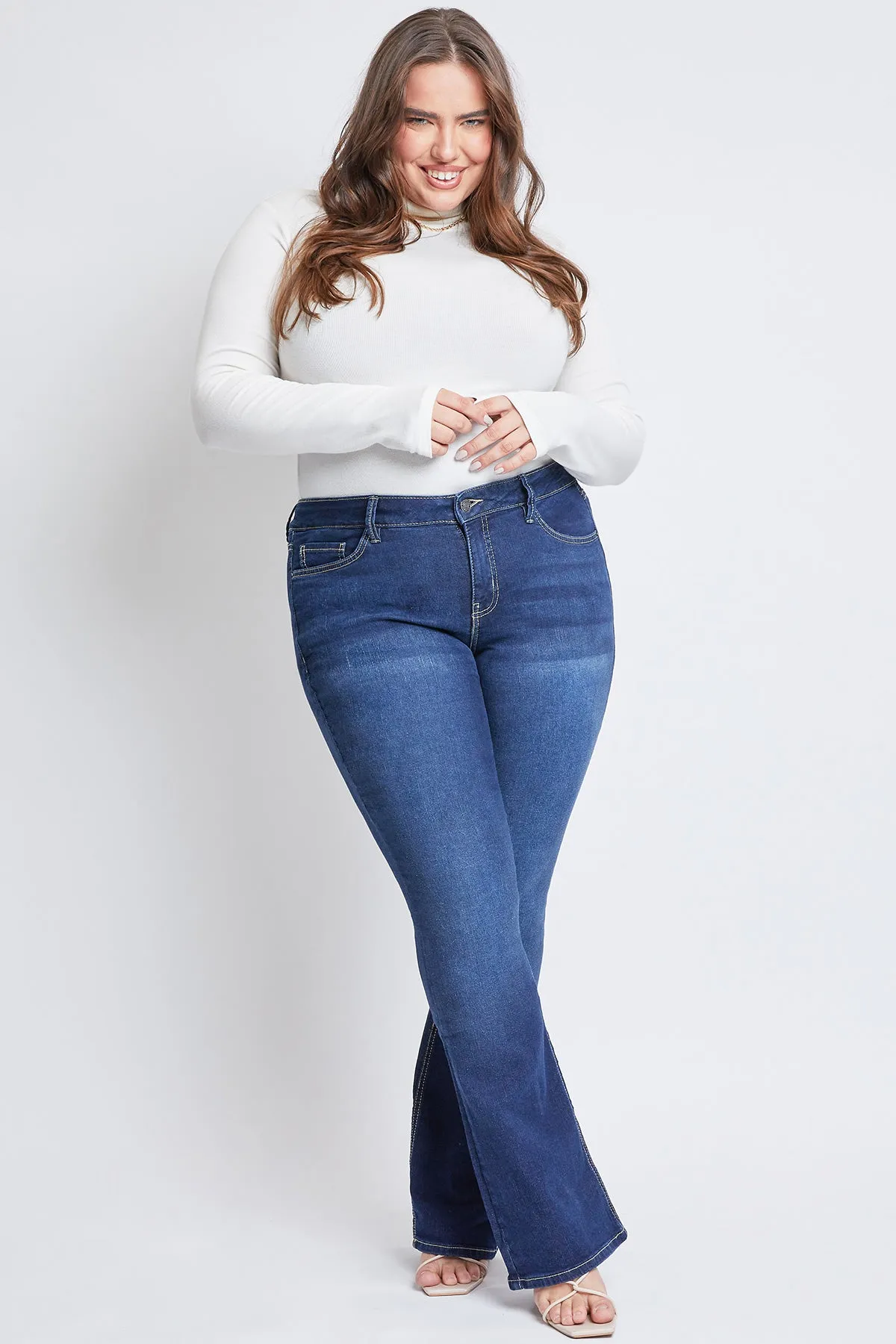 Missy Plus Sustainable Mid-Rise Bootcut Jean, Pack Of 12