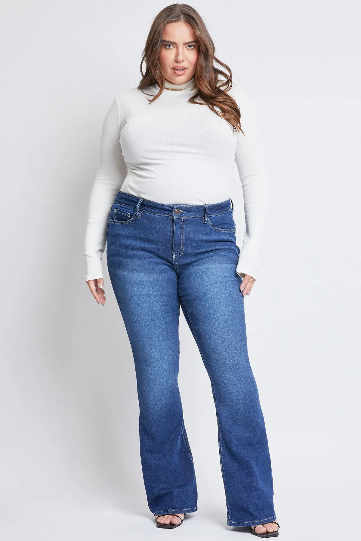 Missy Plus Sustainable Mid-Rise Bootcut Jean, Pack Of 12