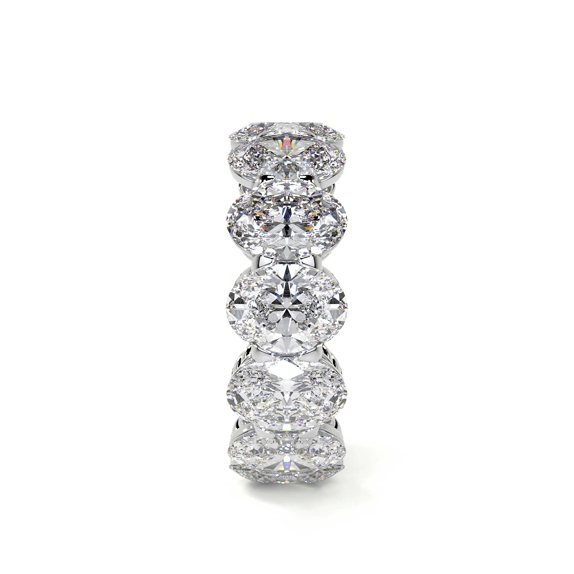 Oval Cut Diamond Eternity Band, 0.90 CT Each