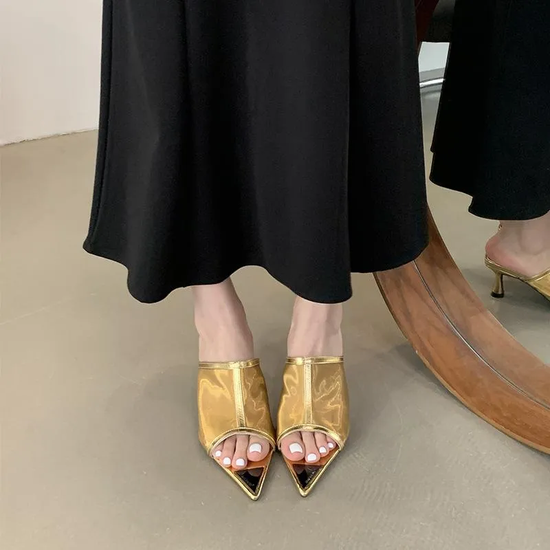 Pointed-Toe Slippers